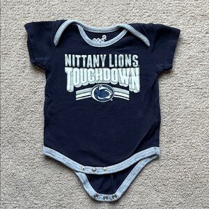 Penn State Nittany Lions Navy Baby One-Piece Bodysuit